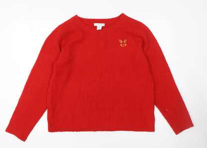 Womens UK Size L Cupcakes and Cashmere Red Pullover Jumper