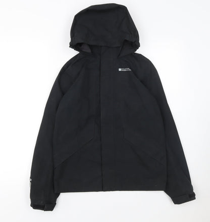 Boys UK Size 11-12 Years Mountain Warehouse Black Rain Coat