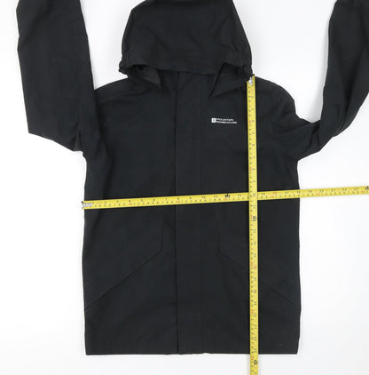 Boys UK Size 11-12 Years Mountain Warehouse Black Rain Coat