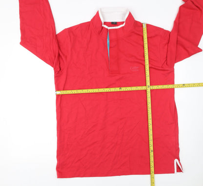 Mens UK Size L Cotton Traders Red Pullover Sweatshirt