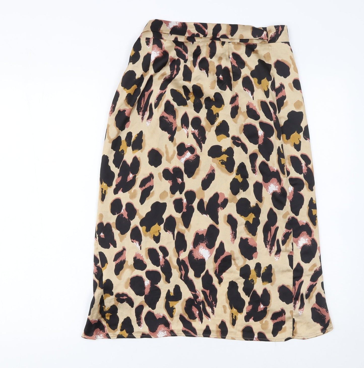 Womens UK Size 8 Boohoo Wrap Satin Skirt