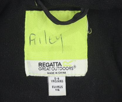 Boys UK Size 5-6 Years Regatta Black Puffer Jacket