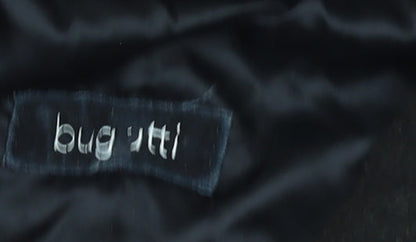 Mens UK Size 44 Bugatti Black Overcoat