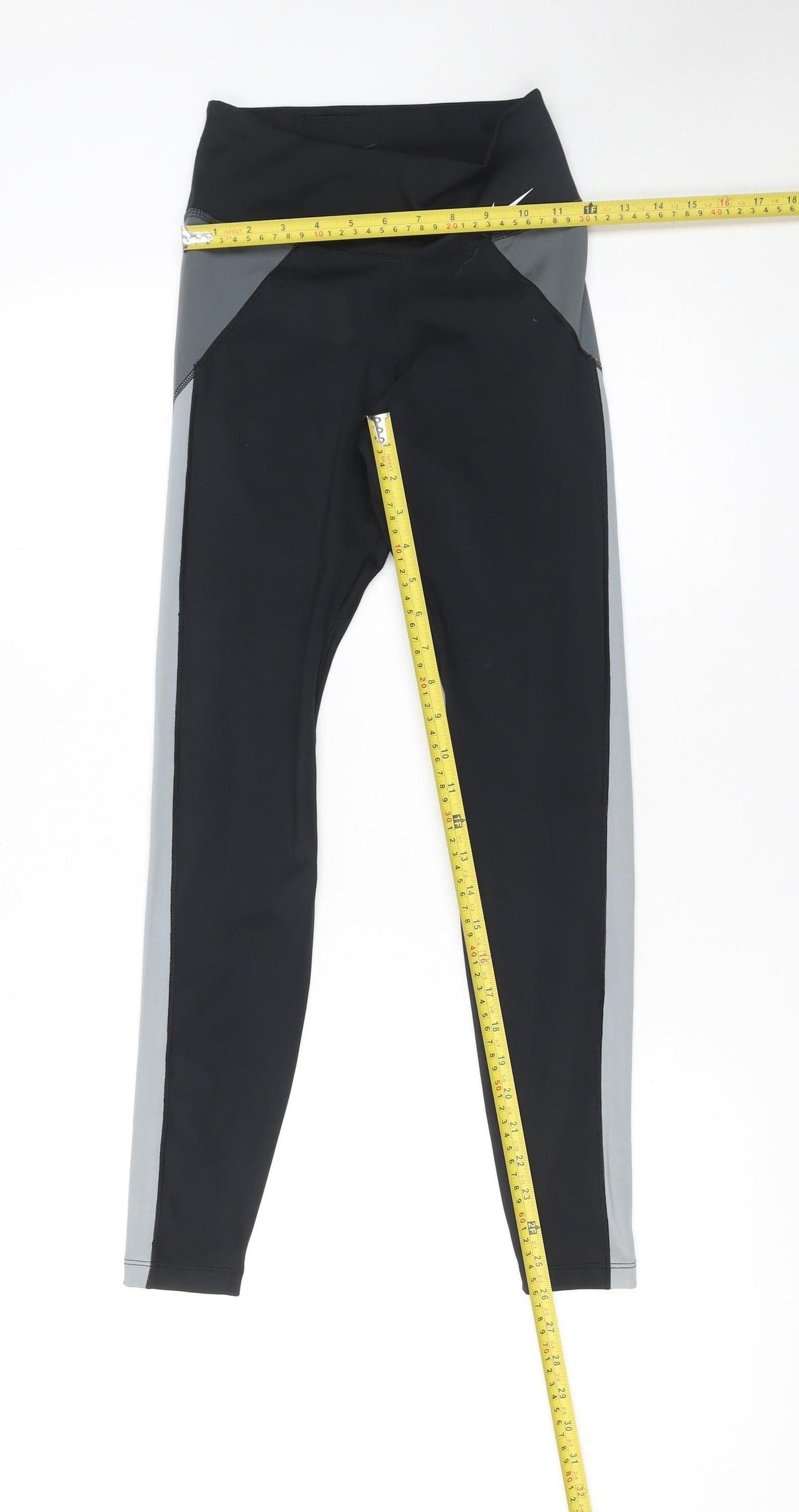 Womens UK Size XS Nike Slim Fit Compression Black Leggings