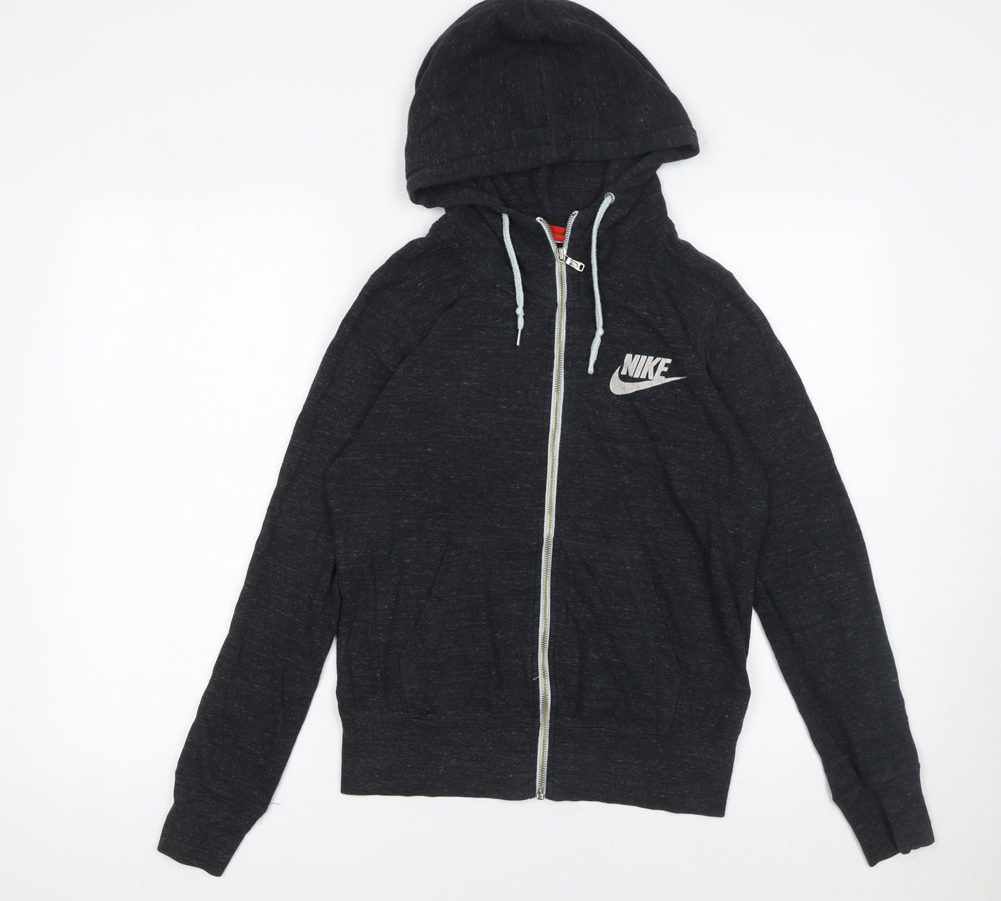 Womens UK Size M Nike Black Full Zip Hoodie