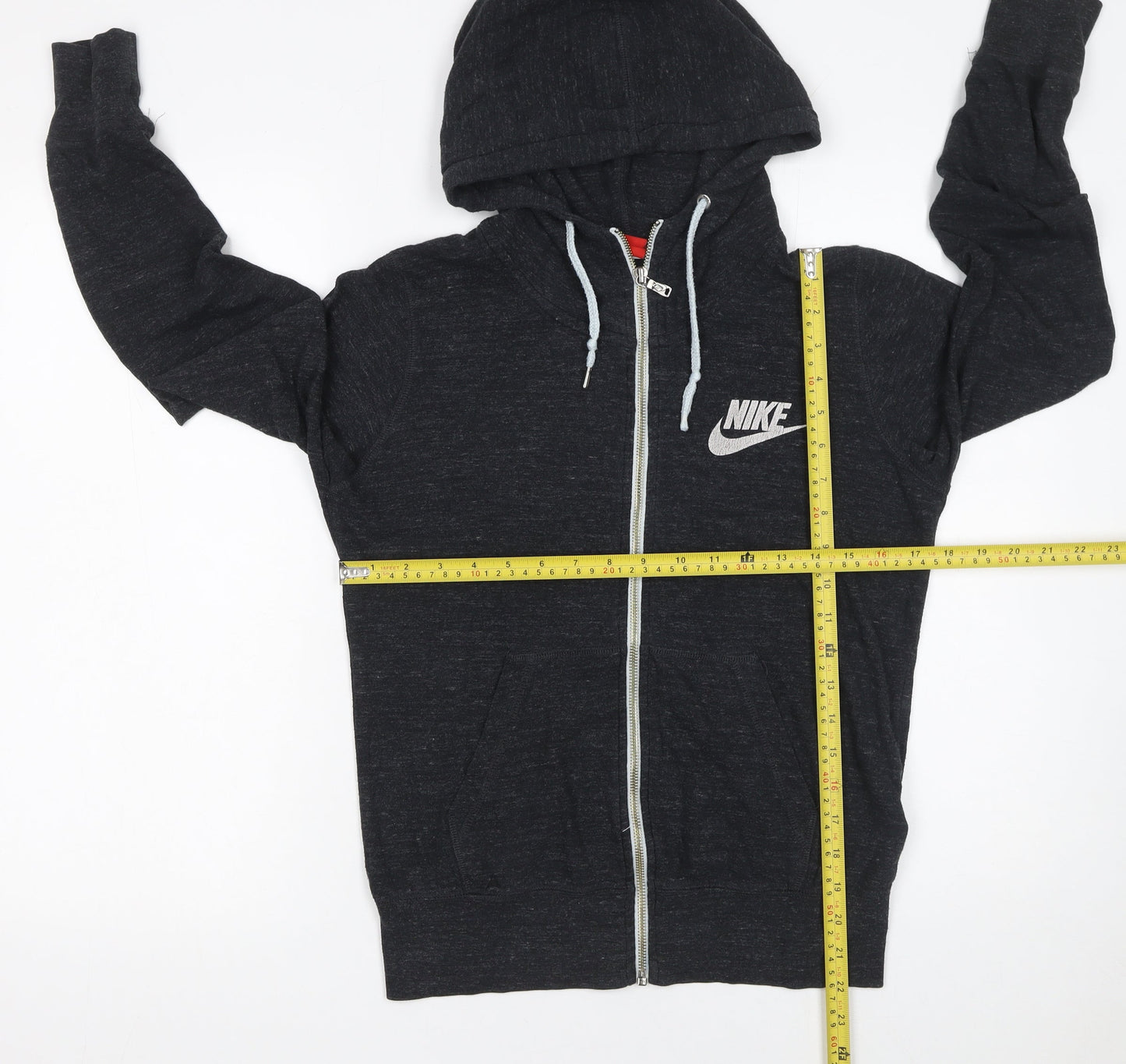 Womens UK Size M Nike Black Full Zip Hoodie