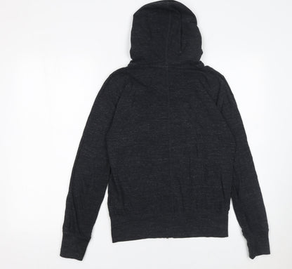 Womens UK Size M Nike Black Full Zip Hoodie