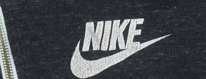 Womens UK Size M Nike Black Full Zip Hoodie