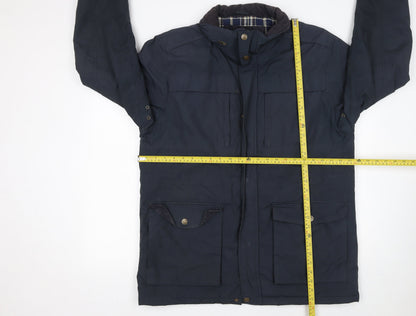 Mens UK Size L Arctic Storm Blue Parka Coat