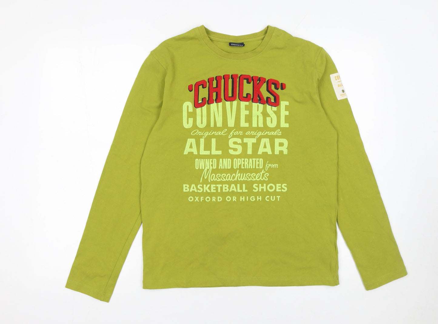 Mens UK Size M Converse Green  T-Shirt