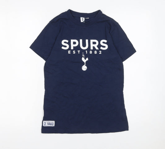 Boys UK Size 12-13 Years Tottenham Hotspur Blue Basic T-Shirt