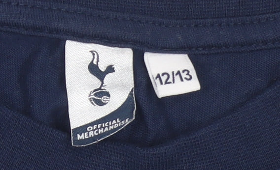 Boys UK Size 12-13 Years Tottenham Hotspur Blue Basic T-Shirt