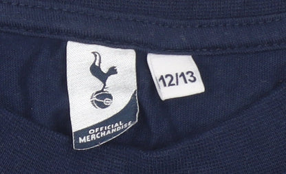 Boys UK Size 12-13 Years Tottenham Hotspur Blue Basic T-Shirt
