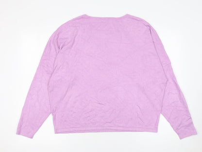 Womens UK Size M Phase Eight Purple Pullover Jumper