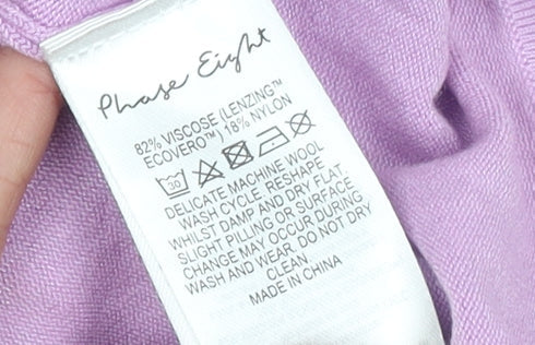 Womens UK Size M Phase Eight Purple Pullover Jumper