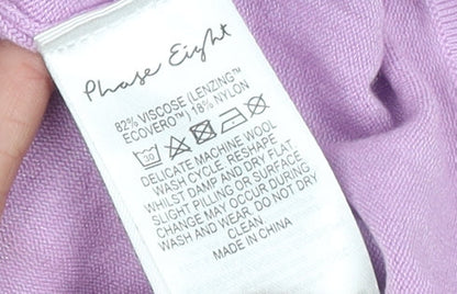 Womens UK Size M Phase Eight Purple Pullover Jumper