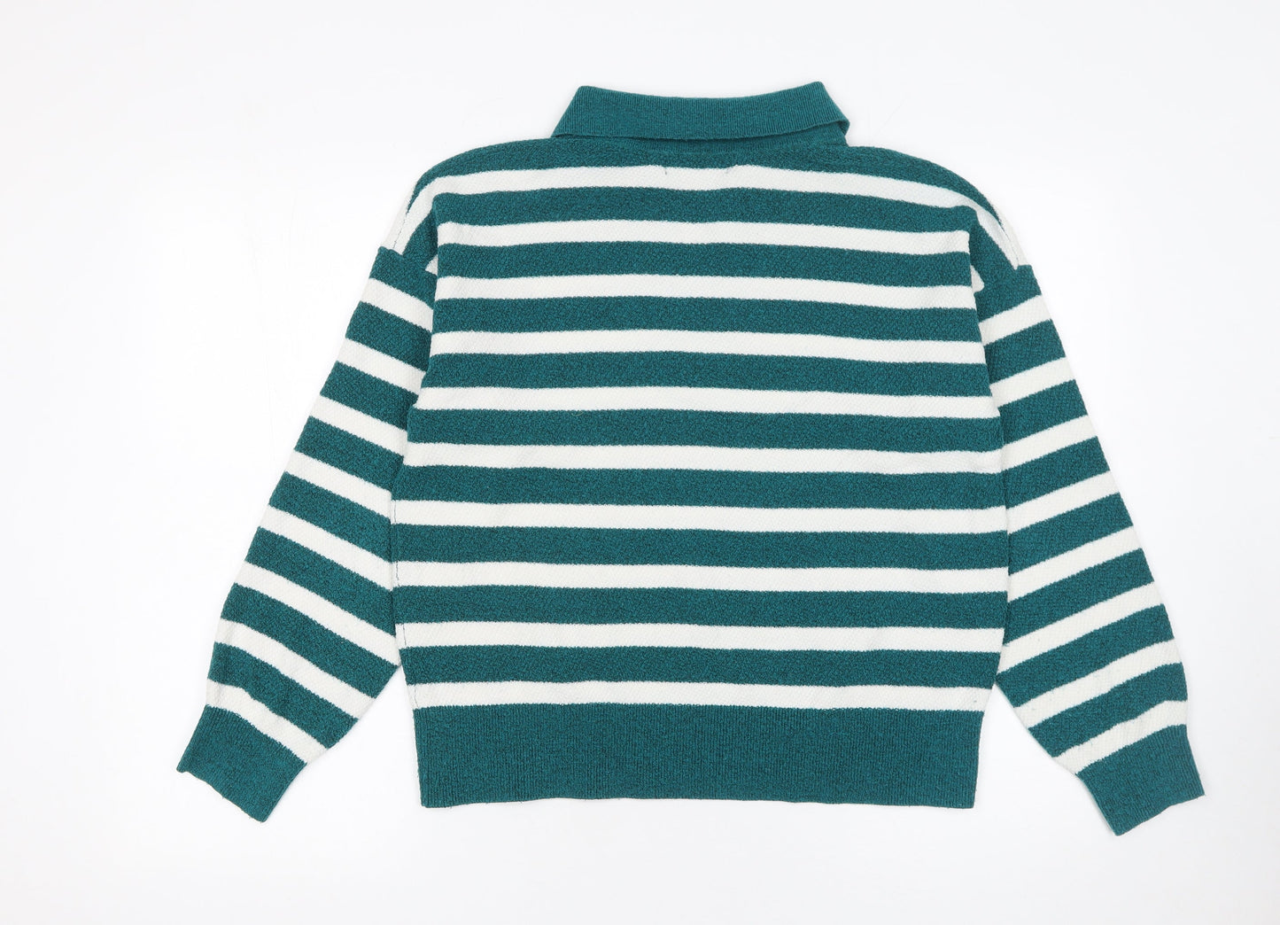 Womens UK Size M Marks and Spencer Green Pullover Jumper