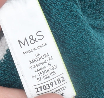 Womens UK Size M Marks and Spencer Green Pullover Jumper
