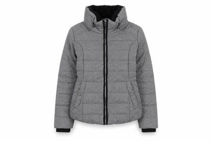 Womens UK Size 10 Dorothy Perkins Grey Puffer Jacket