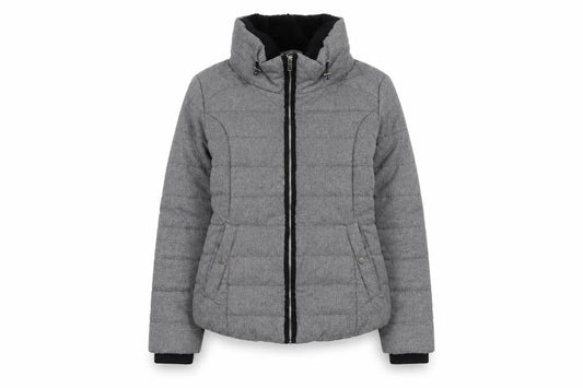 Womens UK Size 10 Dorothy Perkins Grey Puffer Jacket
