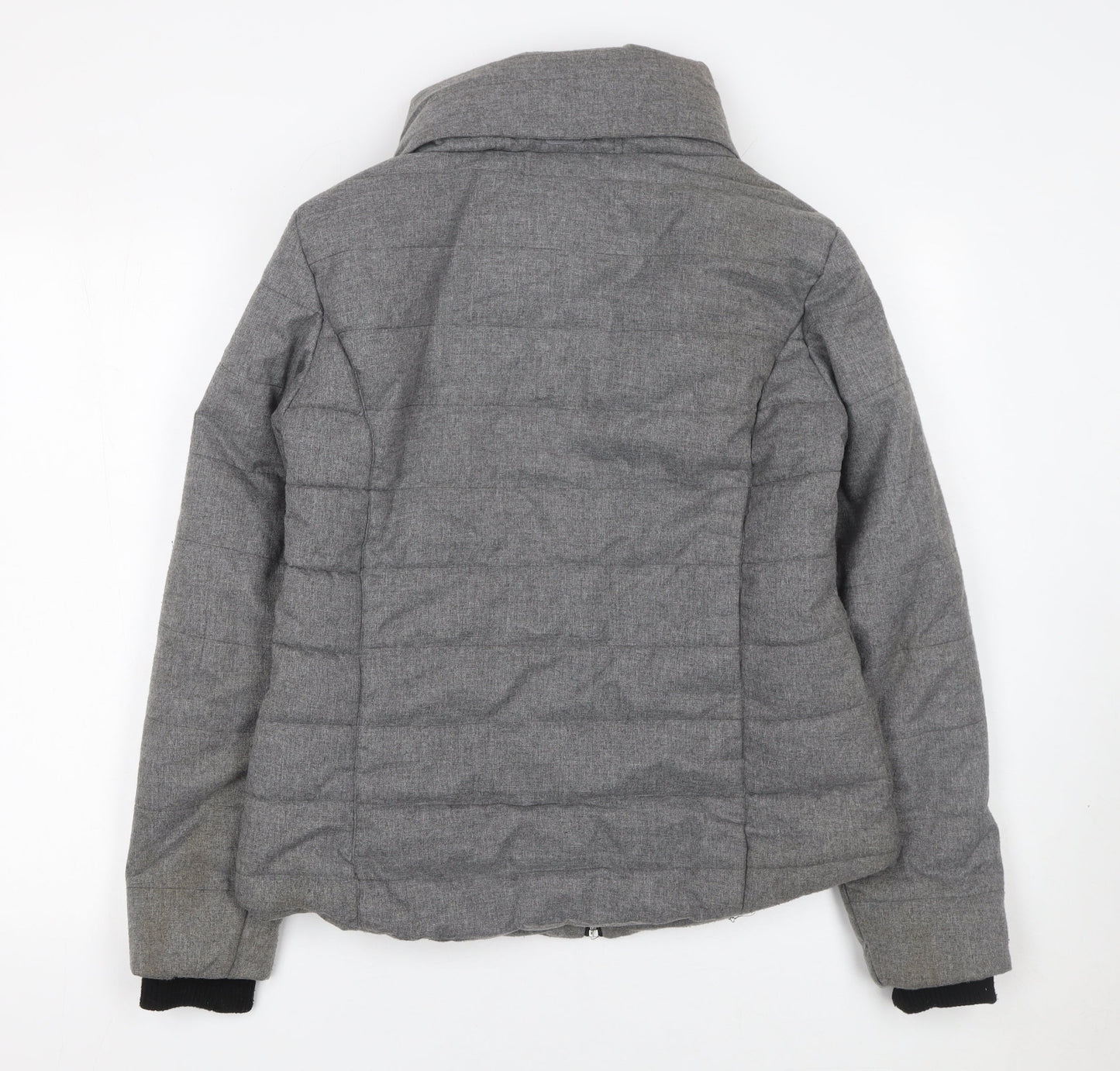 Womens UK Size 10 Dorothy Perkins Grey Puffer Jacket