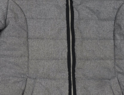 Womens UK Size 10 Dorothy Perkins Grey Puffer Jacket