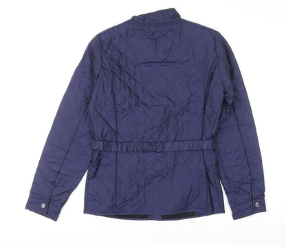 Girls UK Size 14 Years Geox Blue Quilted Coat