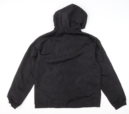 Mens UK Size M boohooMAN Black Pullover Hoodie