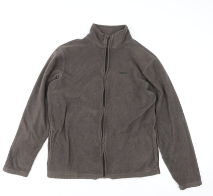 Mens UK Size M Reebok Brown Full Zip Sweatshirt