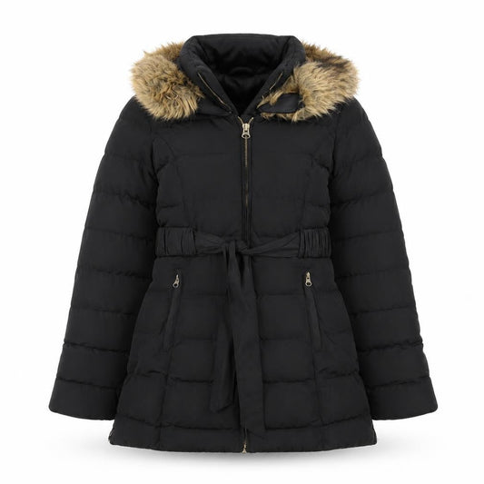 Womens UK Size 6 Golddigga Black Puffer Jacket