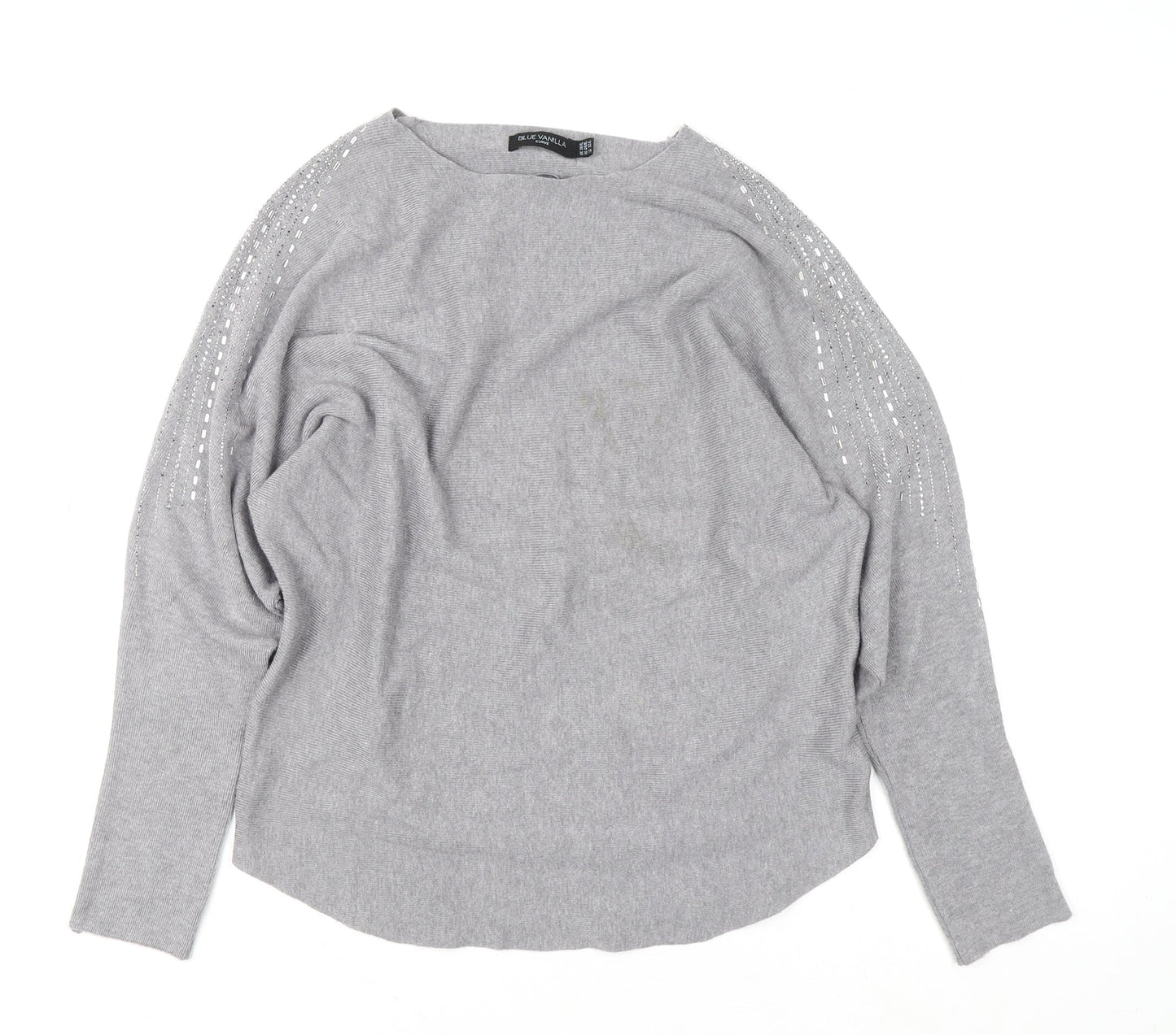 Womens UK Size 16 Blue Vanilla Grey Pullover Jumper
