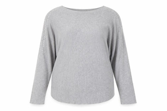 Womens UK Size 16 Blue Vanilla Grey Pullover Jumper