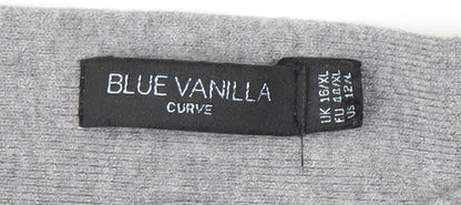 Womens UK Size 16 Blue Vanilla Grey Pullover Jumper
