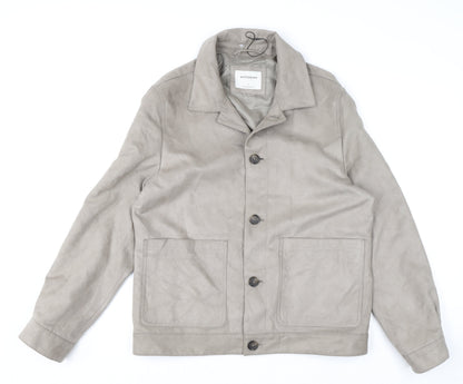 Mens UK Size M Marks and Spencer Grey Basic Jacket