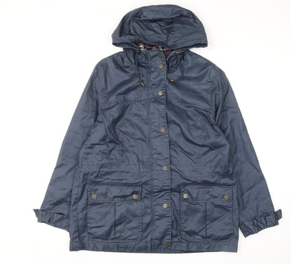 Womens UK Size M Trespass Blue Parka Coat