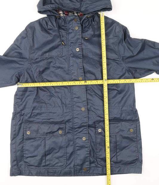 Womens UK Size M Trespass Blue Parka Coat