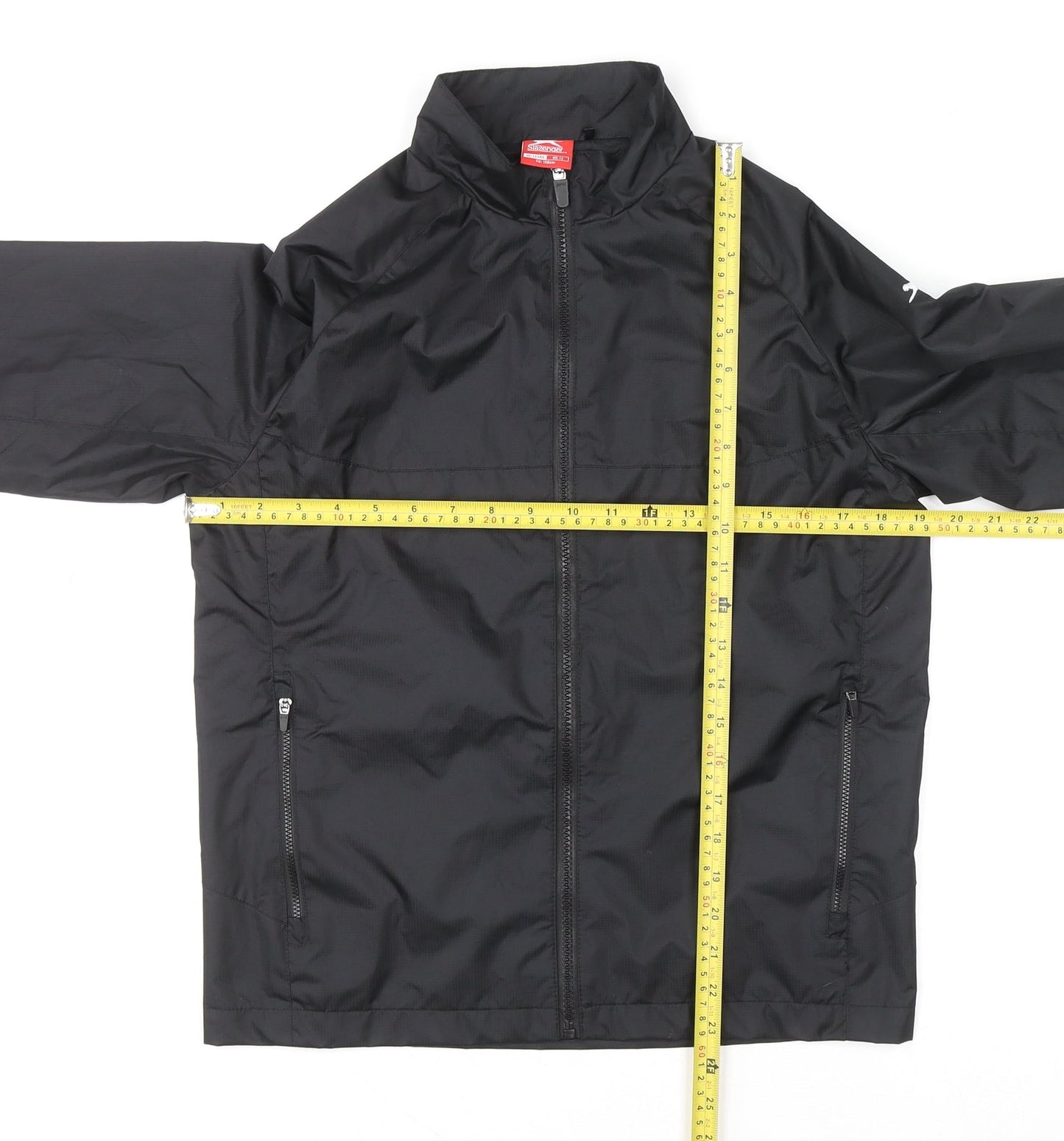 Boys UK Size 13 Years Slazenger Black Windbreaker Coat