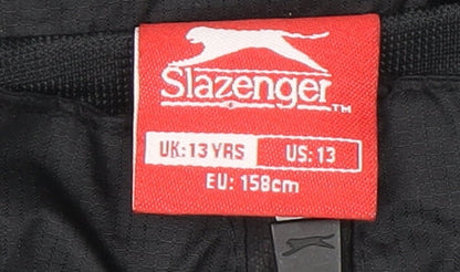 Boys UK Size 13 Years Slazenger Black Windbreaker Coat