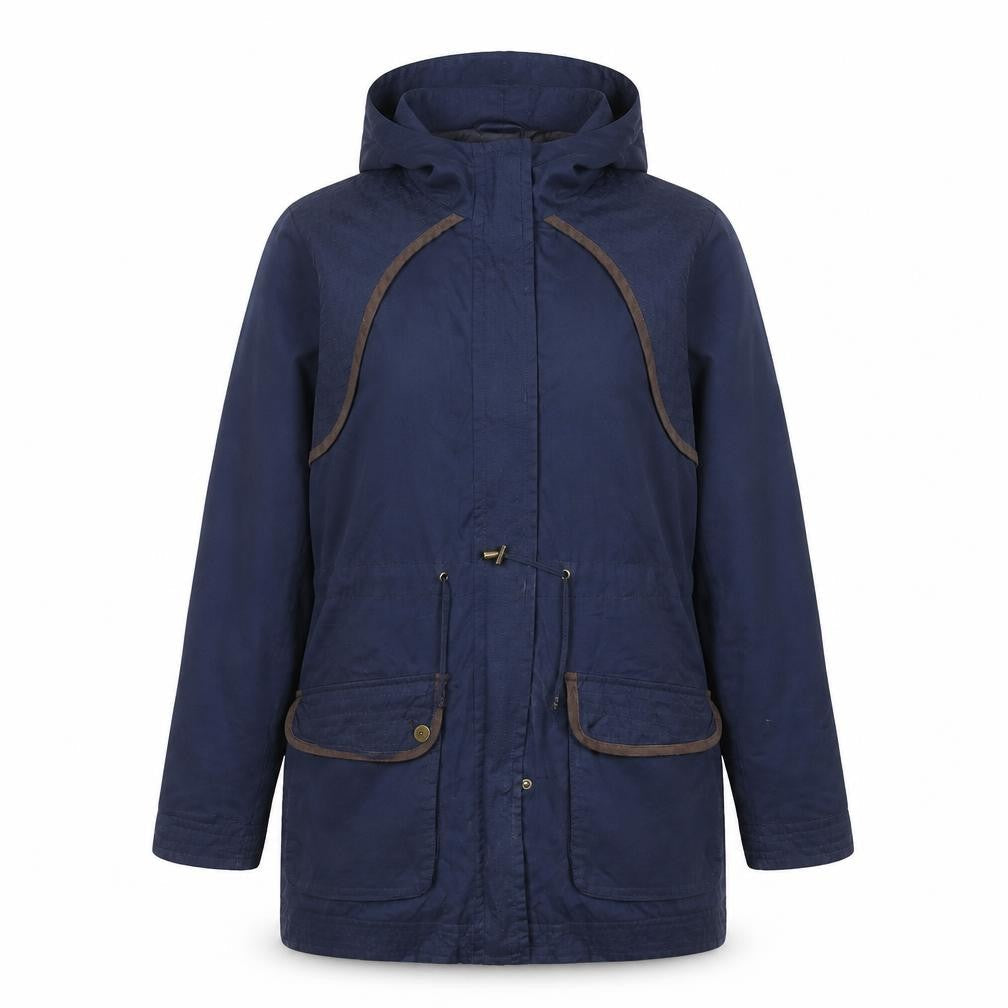 Womens UK Size 14 Debenhams Blue Parka Coat