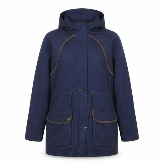 Womens UK Size 14 Debenhams Blue Parka Coat