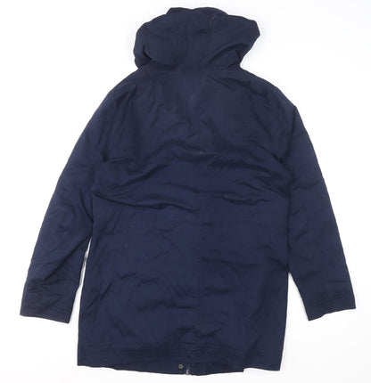 Womens UK Size 14 Debenhams Blue Parka Coat