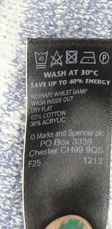 Womens UK Size 14 Marks and Spencer Blue Cardigan Jumper
