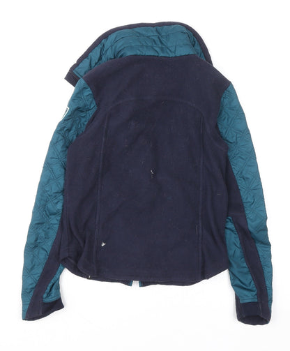 Girls UK Size 10-11 Years Fouganza Blue Full Zip Hoodie