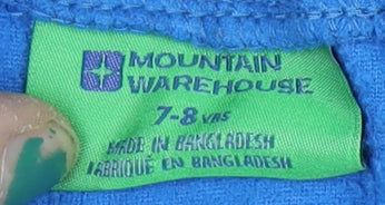 Boys UK Size 7-8 Years Mountain Warehouse Blue Pullover Hoodie