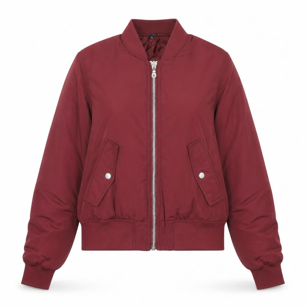 Womens UK Size 8 Divided Red Bomber Jacket