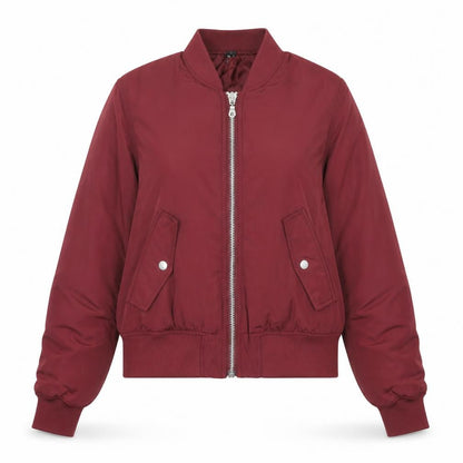 Womens UK Size 8 Divided Red Bomber Jacket