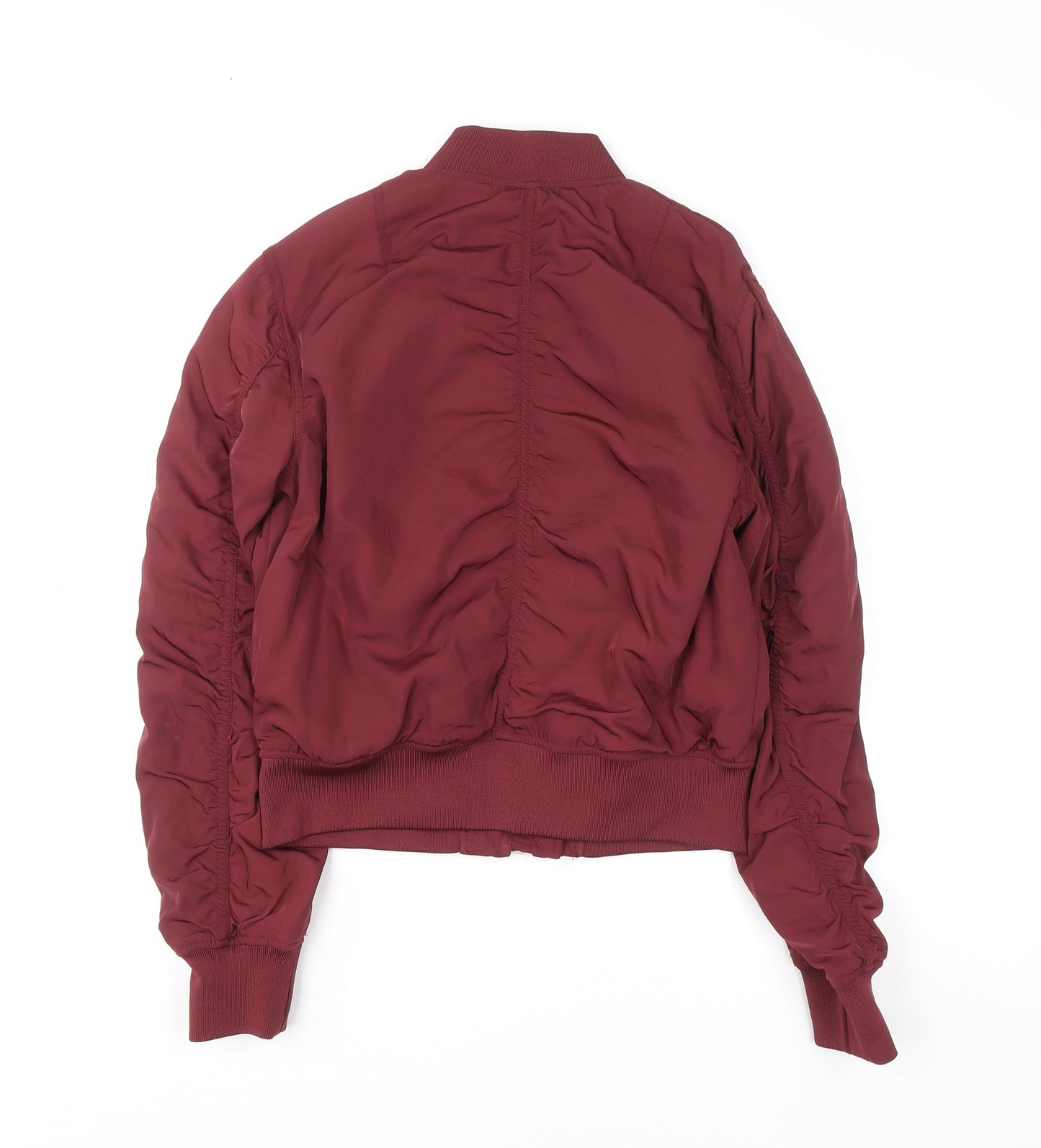 Womens UK Size 8 Divided Red Bomber Jacket