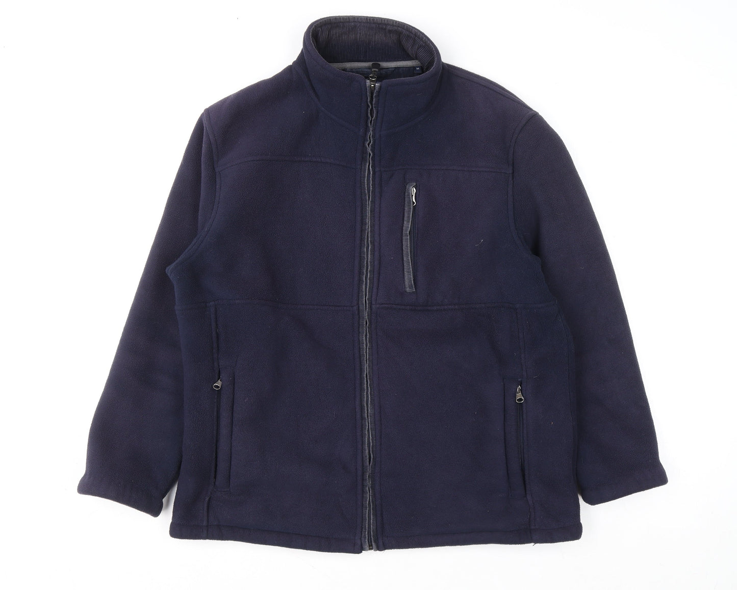 Mens UK Size M Maine New England Blue Full Zip Sweatshirt