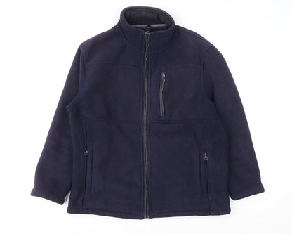 Mens UK Size M Maine New England Blue Full Zip Sweatshirt