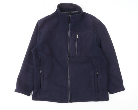 Mens UK Size M Maine New England Blue Full Zip Sweatshirt